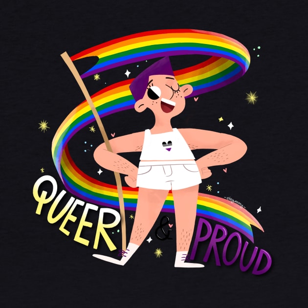 Queer & Proud - Asex heart by Gummy Illustrations